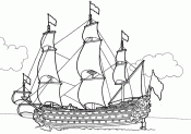 Раскраски Корабль