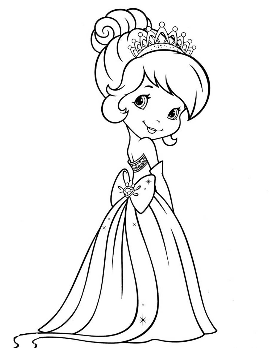 Раскраска Платье принцессы