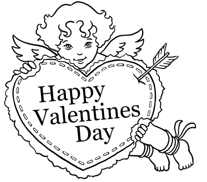 Раскраски на День Святого Валентина — 120 картинок к 14 февраля
