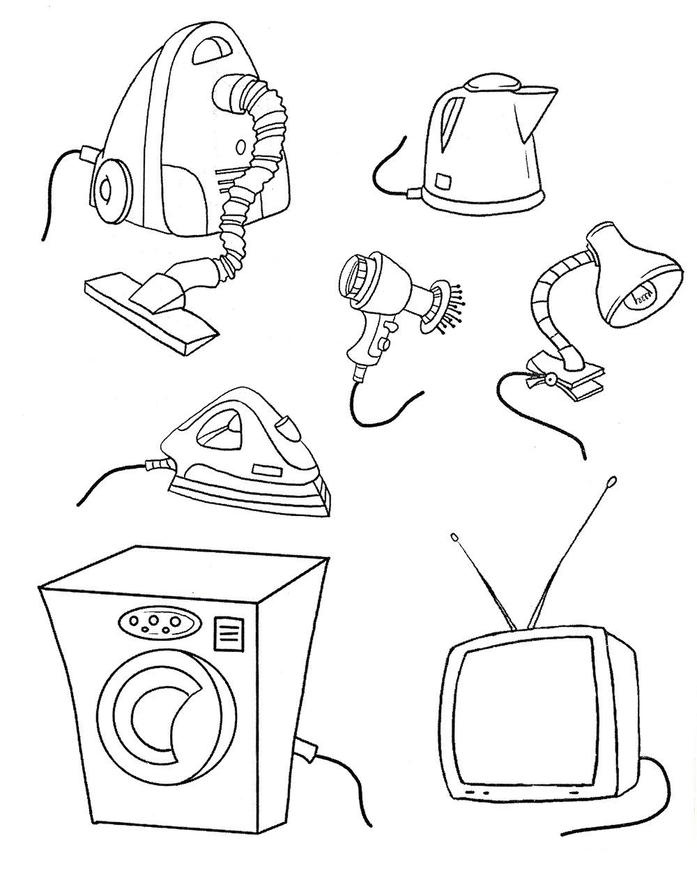 Electricity Coloring Page Coloring Pages