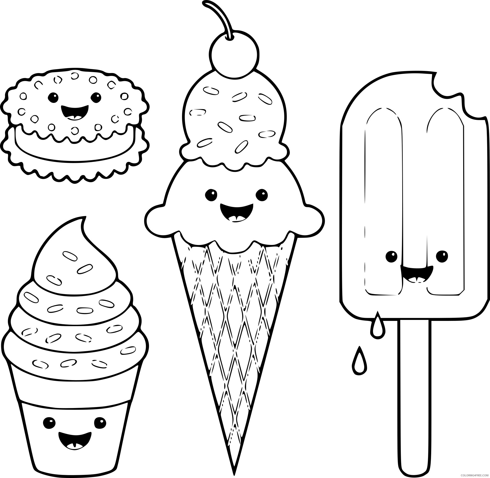 Раскраска мороженки. Сладости. Раскраска. Раскраска еда. Картинка мороженое раскраска. Раскраска для девочек мороженое.