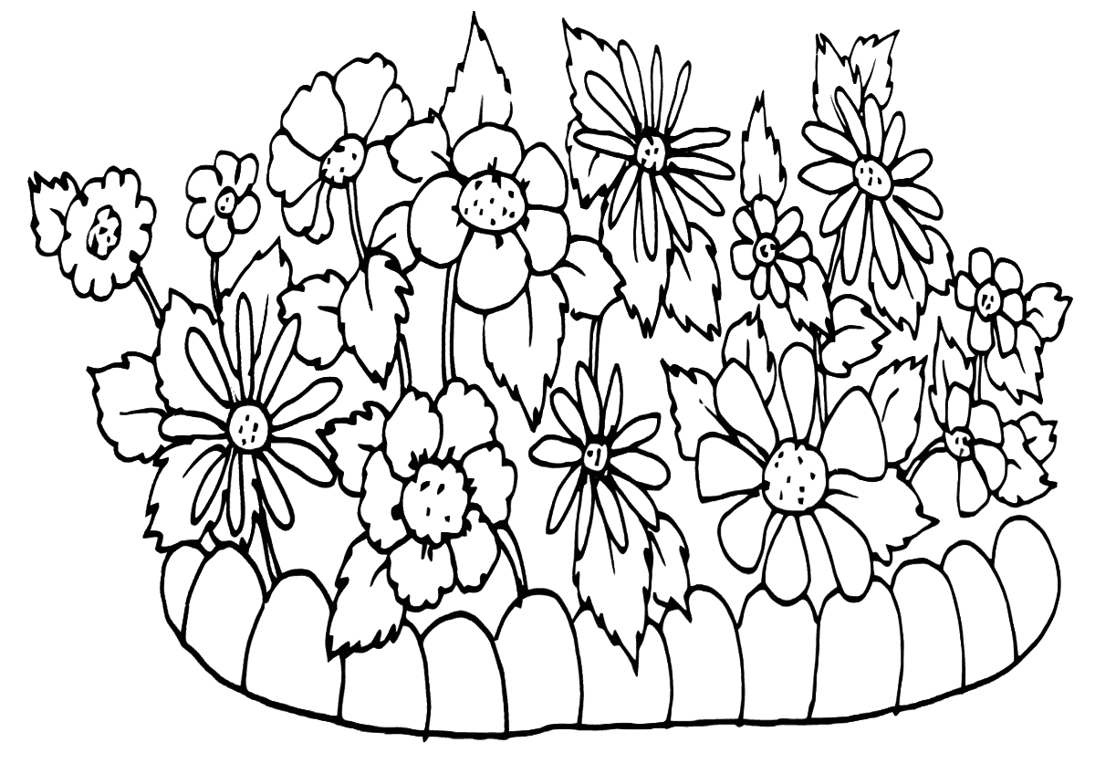 Раскраска для малышей Волшебные цветы, 170х140мм.