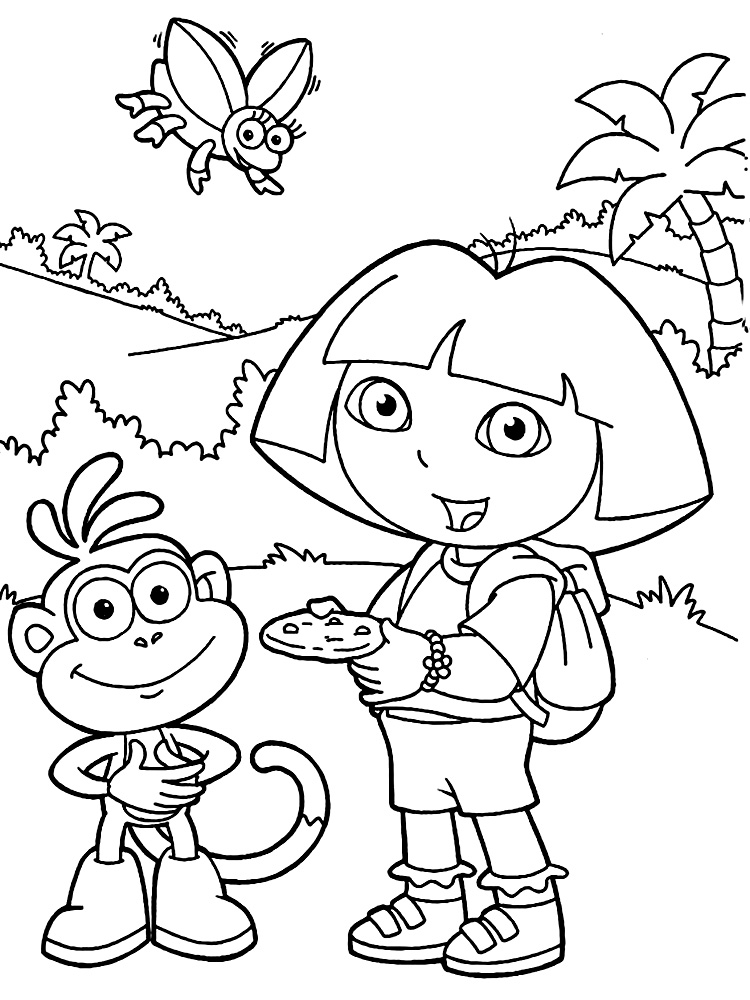 Игра Даша Путешественница: Книжка-Раскраска / Dora The Explorer The Coloring Book