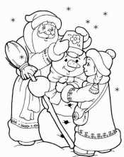 Дед Мороз и снеговик