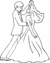 Жених и невеста танцуют