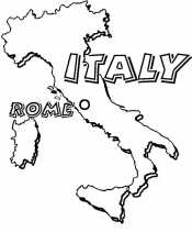 Италия. Карта