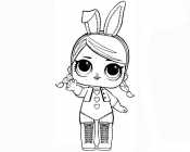 Кукла Лол в костюме зайца