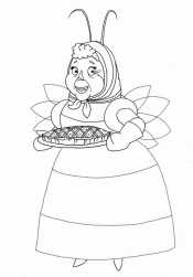 Бабушка Капа с пирогом