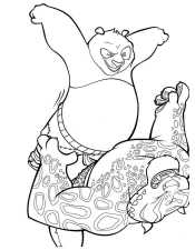 Раскраска Кунг-фу панда