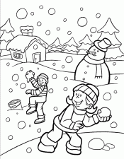 Игра в снежки